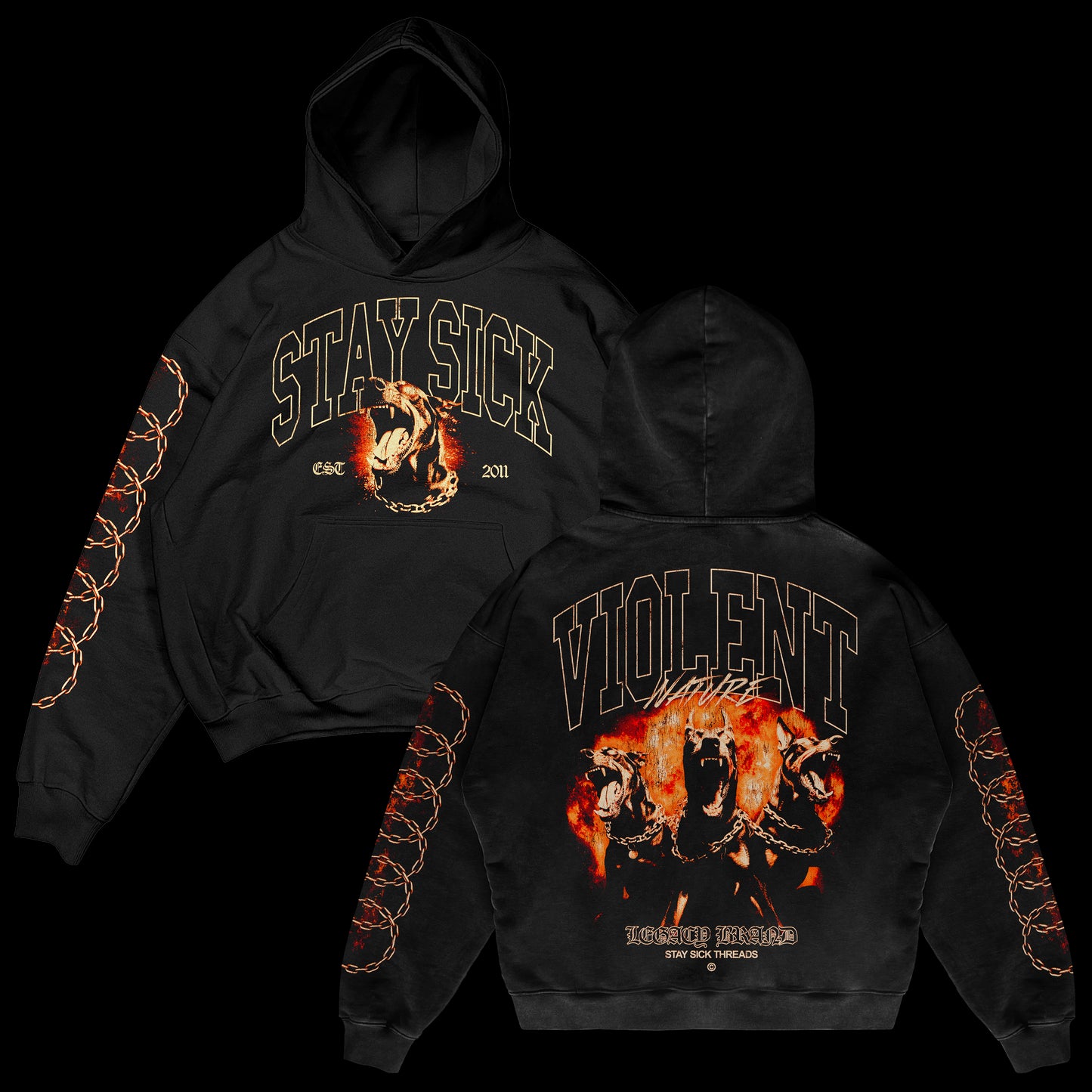 Violent Nature Black Pullover