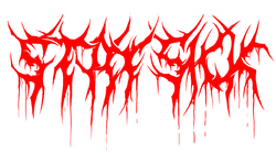 Stay Sick Threads logo in red death metal font.